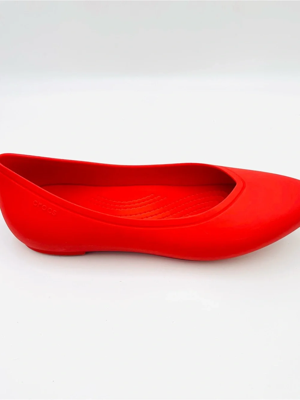 CROCS shoes Brooklyn Pointed Toe ballet Flats comfort classic red women size 7 - Picture 3 of 10